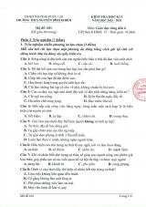 Đề thi Học kì 1 GDCD 6 năm 2025-2026 trường THCS Nguyễn Bỉnh Khiêm (Hà Nội)